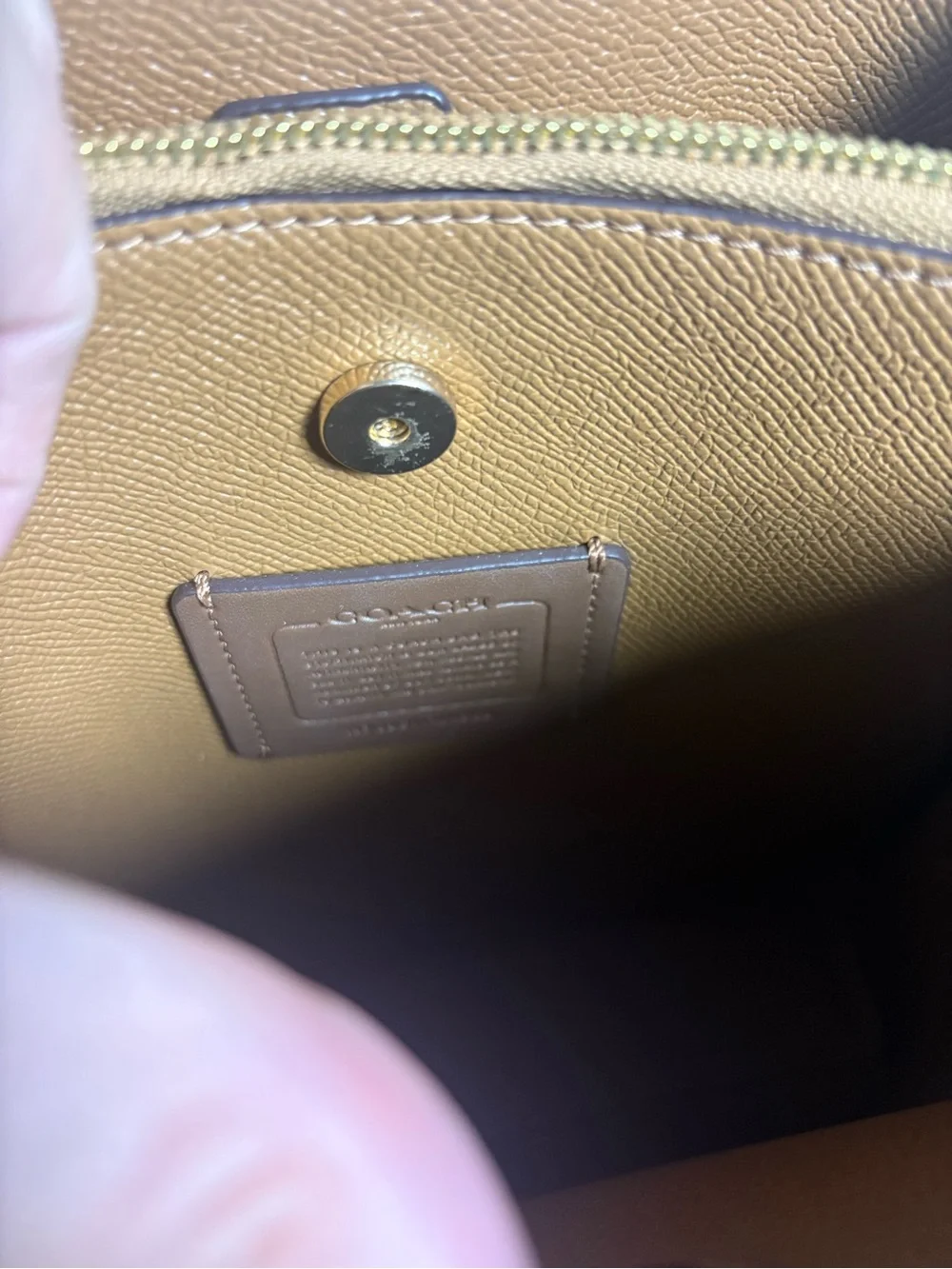 Coach Mollie Bucket Bag Signature Canvas Gold Light Khaki Crossbody Classic